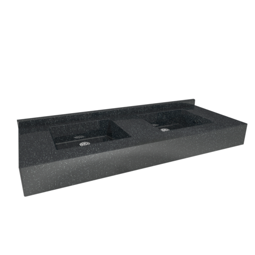  HorecaTraders Multiple washbasin | polymer concrete | 1800 x 510 x 180 mm | 10 colours 