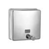 HorecaTraders soap dispenser | Stainless steel | 1.5L | W 174 x D 71 x H 174 mm