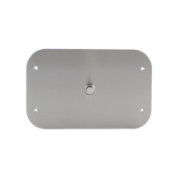 Toiletten-Druckknopf-Set | Edelstahl | B 330 x H 210 mm