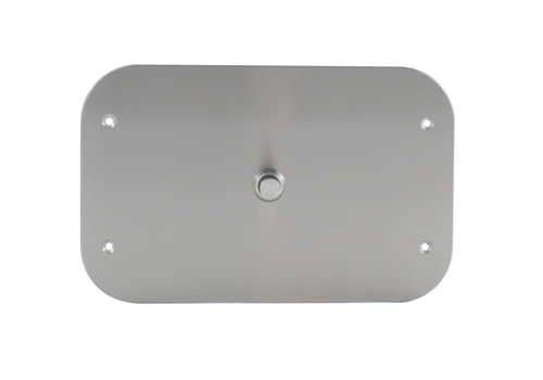  HorecaTraders ensemble de boutons poussoirs pour toilettes | acier inoxydable | L 330 x H 210 mm 