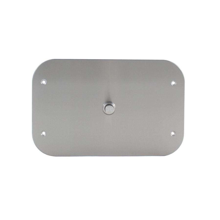 Toiletten-Druckknopf-Set | Edelstahl | B 330 x H 210 mm