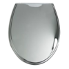 HorecaTraders Toiletzitting met deksel | RVS look | B 375 x D 447 x H 1092 mm