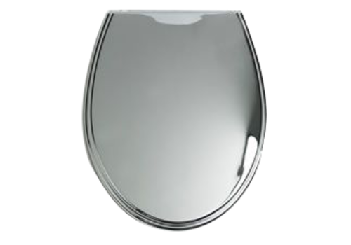  HorecaTraders Toilet seat with lid | Stainless steel | W 375 x D 447 x H 1092 mm 