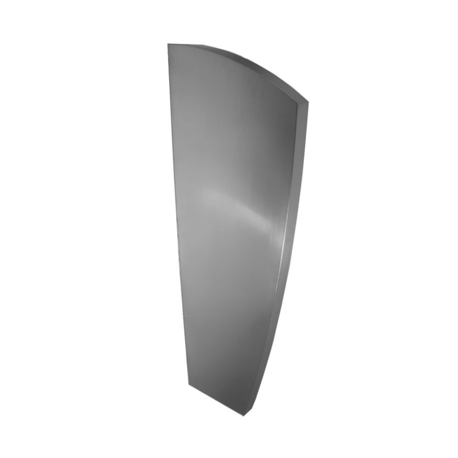 cloison d'urinoir | acier inoxydable | L 80/57 x P 385 x H 1092 mm