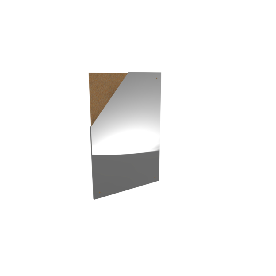 Stainless steel safety mirror | 600 x 400 mm | Multiple types