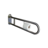 HorecaTraders klappbarer Toilettenstützgriff | Edelstahl | Ø 32x900mm