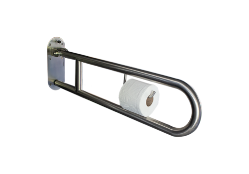  HorecaTraders folding toilet bracket | Stainless steel | Ø 32x900mm 