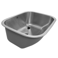 built-in sink | stainless steel | W 550 x D 450 x H 190 mm