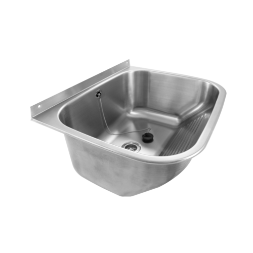  HorecaTraders wall mounted wash basin | Stainless steel | 3 formats 