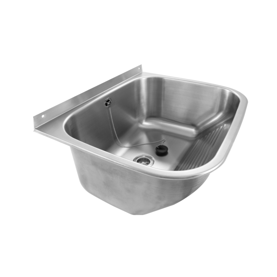 Wall-mounted washbasin | stainless steel | 3 sizes