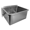 HorecaTraders pouring tray for wall mounting | Stainless steel | W 640 x D 540 x H 300 mm