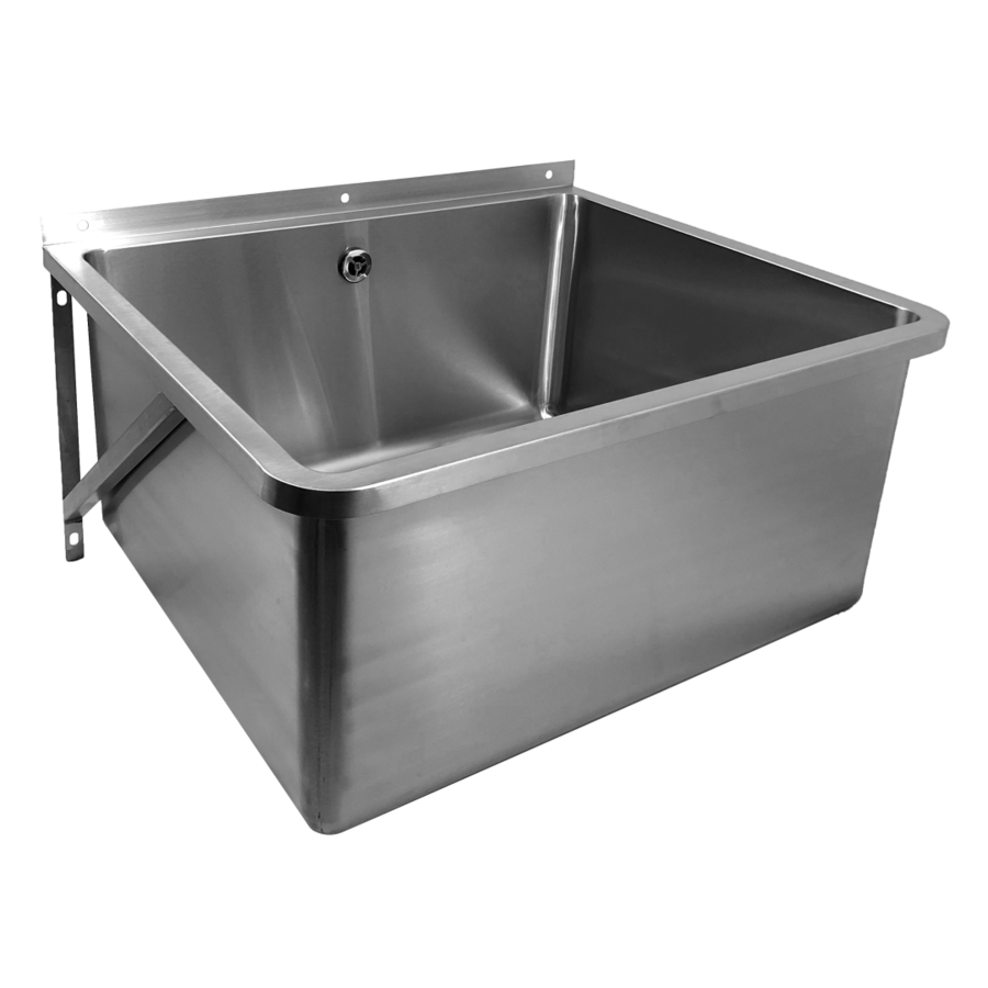 pouring tray for wall mounting | Stainless steel | W 640 x D 540 x H 300 mm
