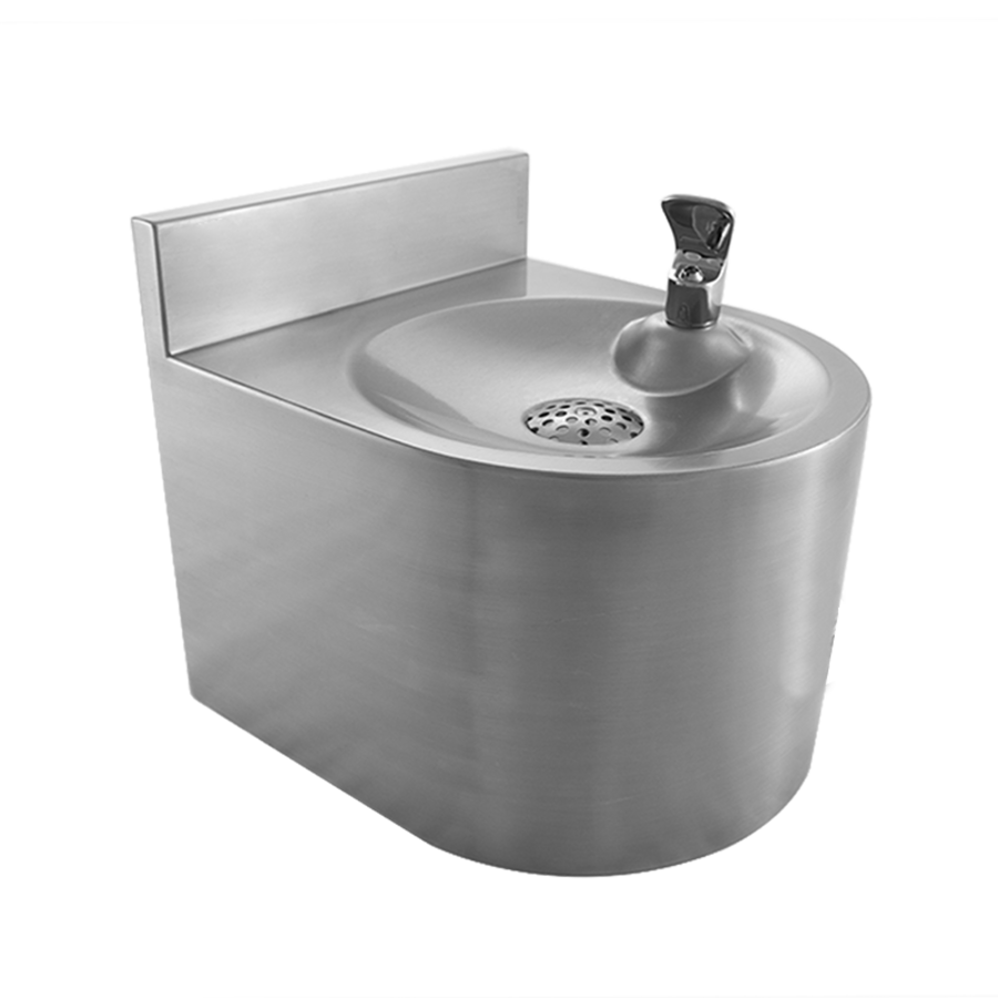 fontaine à eau suspendue | acier inoxydable | L 324 x P 360 x H 290 mm