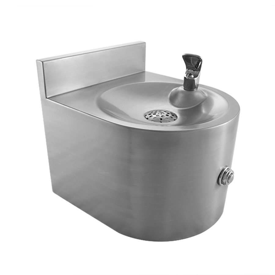 fontaine à eau suspendue | acier inoxydable | L 324 x P 360 x H 290 mm