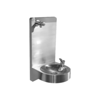 hanging drinking fountain | Stainless steel | W 394 x D 365 x H 650 mm