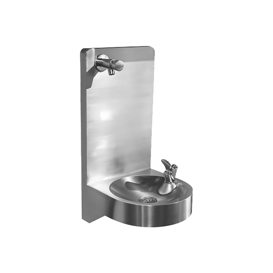 hanging drinking fountain | Stainless steel | W 394 x D 365 x H 650 mm