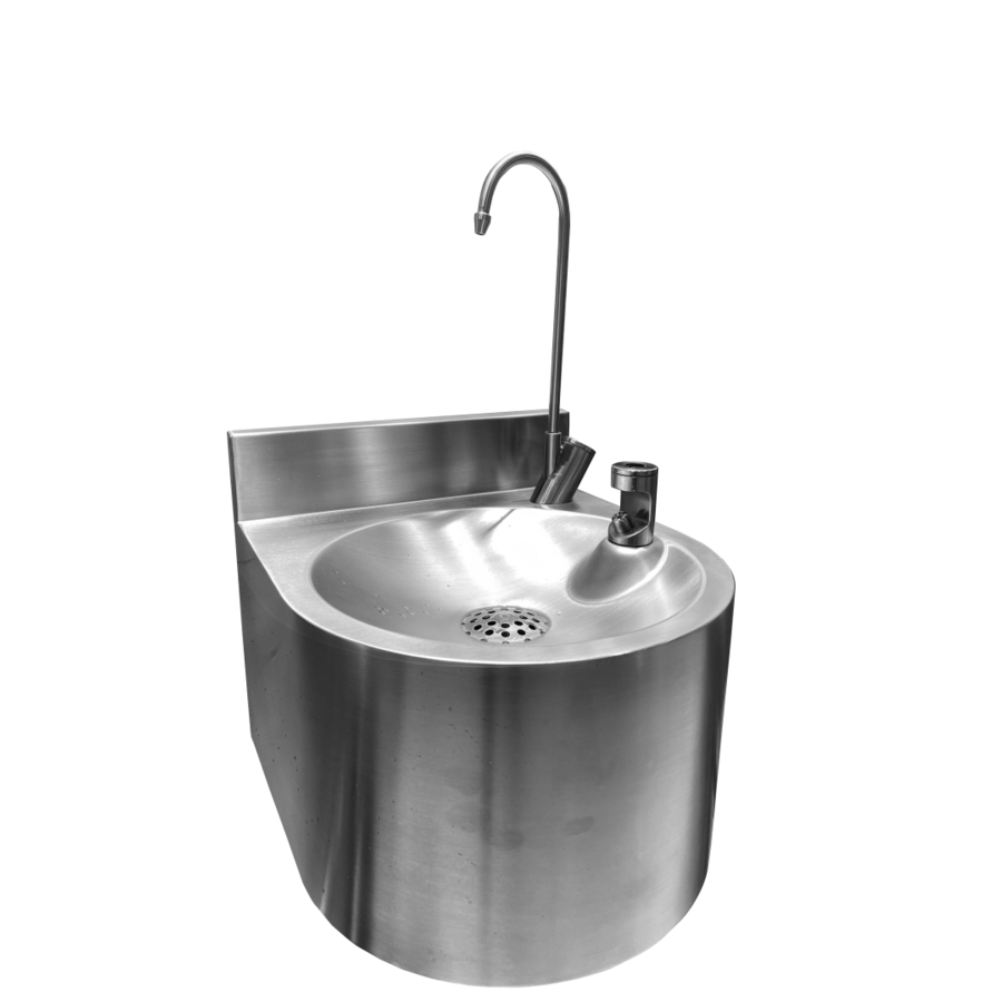 fontaine à eau suspendue en acier inoxydable | L 324 x P 360 x H 290 mm