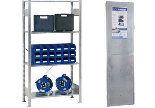  HorecaTraders rayonnage de stockage galvanisé | 1000x500x(h)2000mm | 4 niveaux 