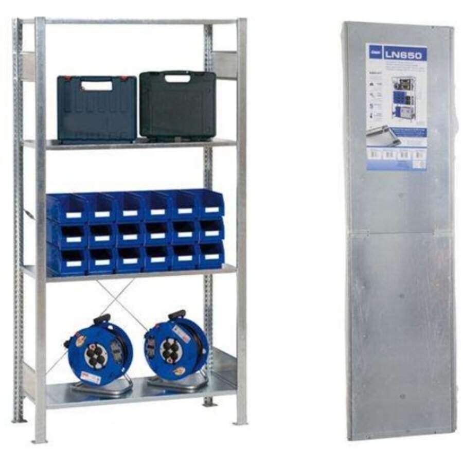 galvanized storage rack | 1000x500x (h) 2000mm | 4 levels