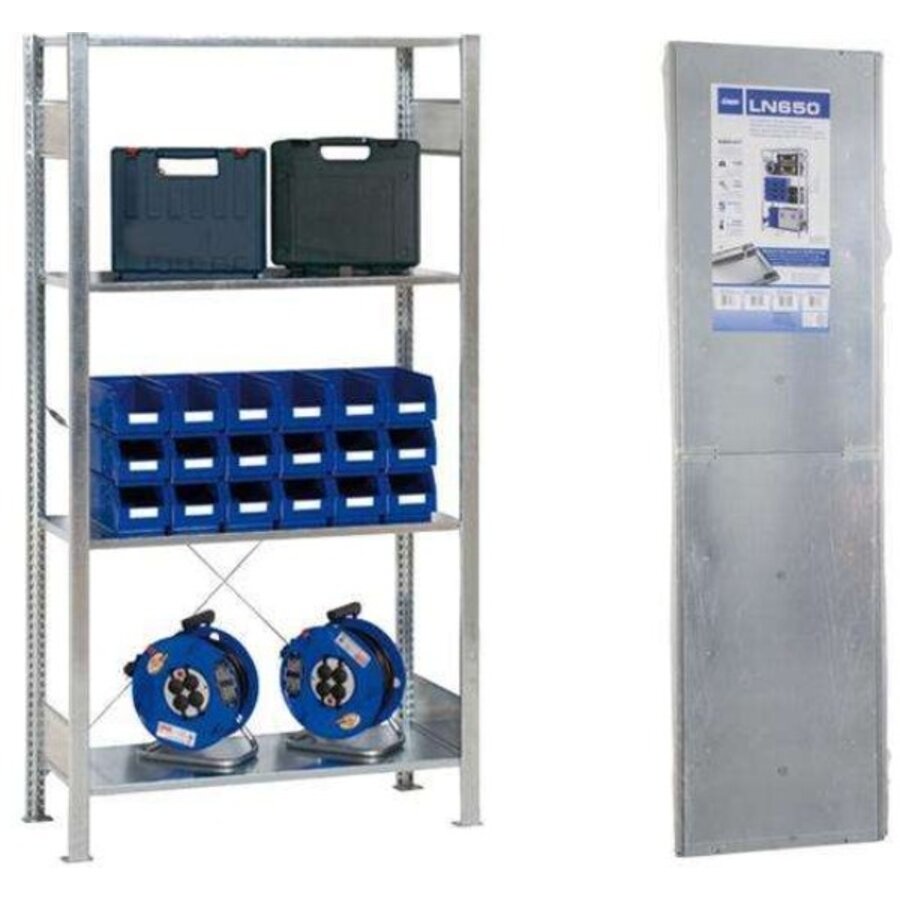 galvanized storage rack | 1000x500x(h)2000mm | 4 levels