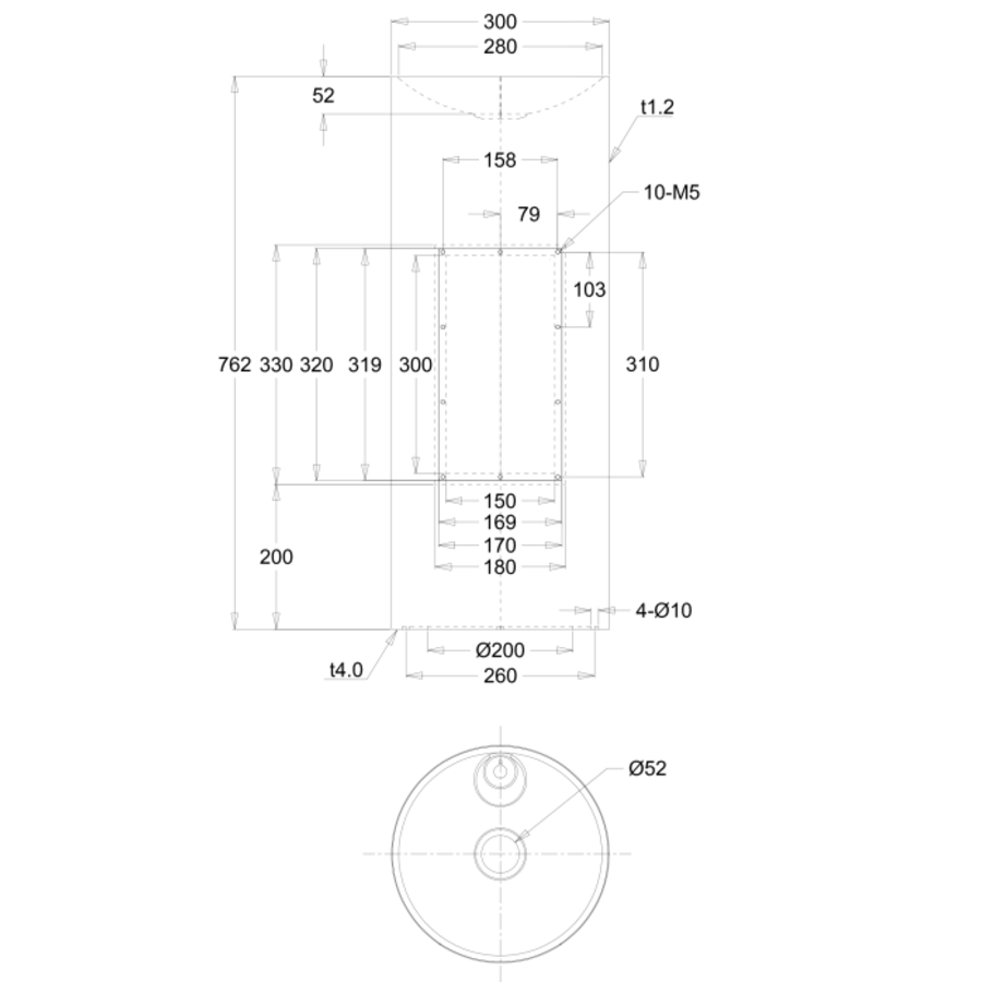 fontaine à eau sur pied | acier inoxydable | 320Ø x H 915 mm