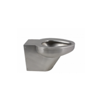 wall-mounted toilet made of stainless steel | 355 x 585 x 350mm