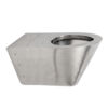 HorecaTraders Wand-WC für Behinderte | Edelstahl | 370 x 700 x (h)340 mm
