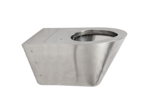  HorecaTraders Wall hung toilet | Stainless steel | 370 x 700 x (h) 340 mm 