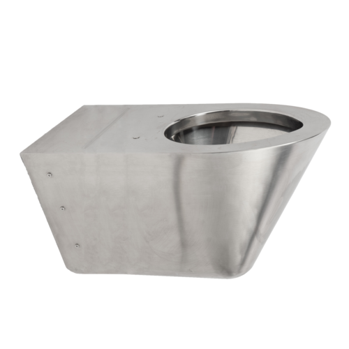  HorecaTraders wandhangend toilet voor mindervaliden | RVS | 370 x 700 x(h)340 mm 