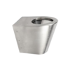 HorecaTraders staand toilet | RVS | 370 x 550 x(h)400 mm
