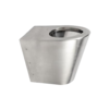 HorecaTraders standing toilet | Stainless steel | 370 x 550 x (h) 400 mm