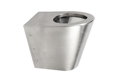  HorecaTraders standing toilet | Stainless steel | 370 x 550 x (h) 400 mm 