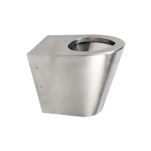  HorecaTraders standing toilet | Stainless steel | 370 x 550 x (h) 400 mm 