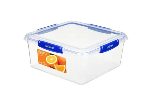  Sistema Sistema Klip It Plus square food storage box | 12(h) x 26.5(w) x 24(d)cm | 5L 