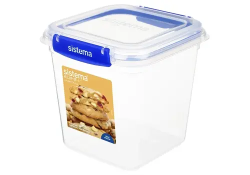  Sistema Sistema Klip It Plus square food storage box | 15.8x16.1x (h) 15.6 cm | 2.3 liters 