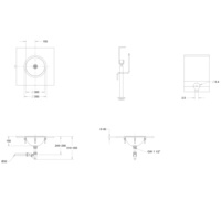 lavabo | rond | Encart | acier inoxydable | Brossé
