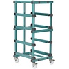 HorecaTraders container trolley EN (600x400mm) 4x220mm