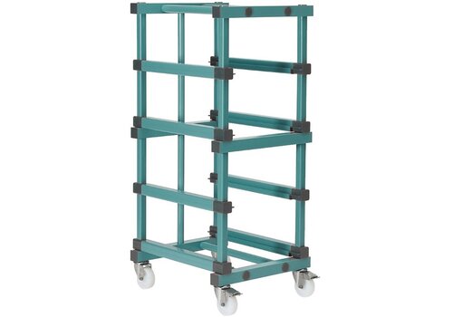  HorecaTraders container trolley EN (600x400mm) 4x220mm 