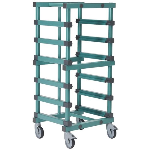  HorecaTraders container trolley EN (600x400mm) 6x120mm 