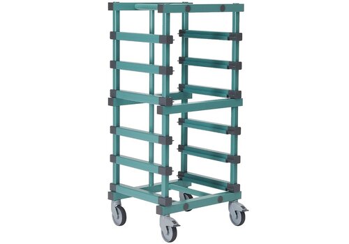  HorecaTraders container trolley EN (600x400mm) 8x120mm 