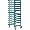 HorecaTraders plastic shelf trolley | GN 1/1 | 10 floors | 47x61x (h) 160 cm