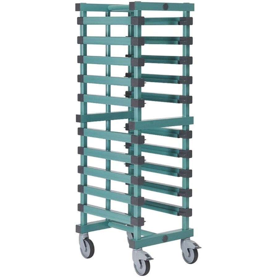 plastic shelf trolley | GN 1/1 | 10 tiers | 47x61x(h)160 cm
