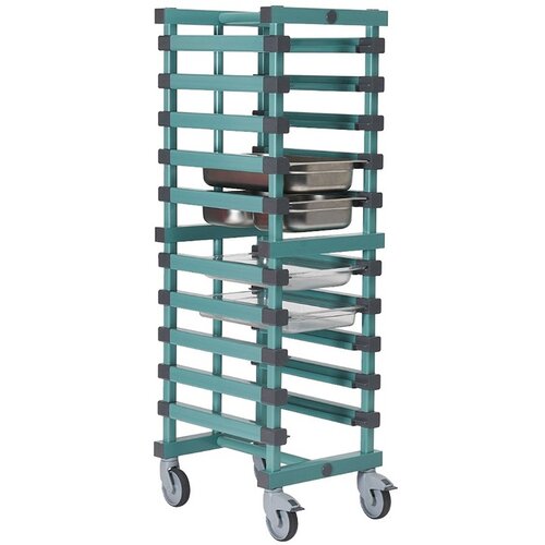  HorecaTraders plastic shelf trolley | GN 1/1 | 12 floors | 47x61x (h) 185 cm 