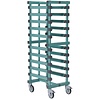 HorecaTraders plastic shelf trolley | 600x400mm | 12 floors | 54x66x (h) 157.5 cm