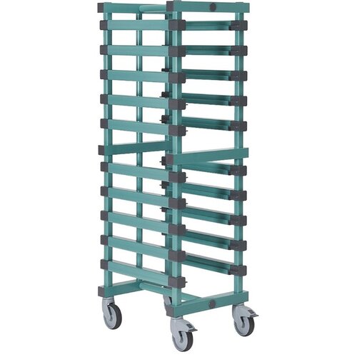  HorecaTraders Chariot à étagères | 600x400mm | 15 étages | 54x66x(h)179 cm 