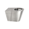 HorecaTraders standing toilet made of stainless steel | 370 x 550 x 400 mm