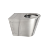 HorecaTraders toilettes debout en acier inoxydable | 370 x 550 x 400 mm