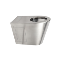 Stand-WC aus Edelstahl | 370 x 550 x 400 mm