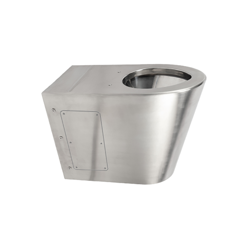  HorecaTraders staand toilet van RVS | 370 x 550 x 400 mm 
