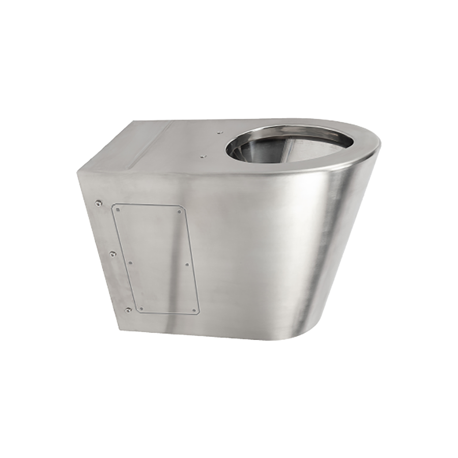 Stainless steel standing toilet | 370 x 550 x 400 mm
